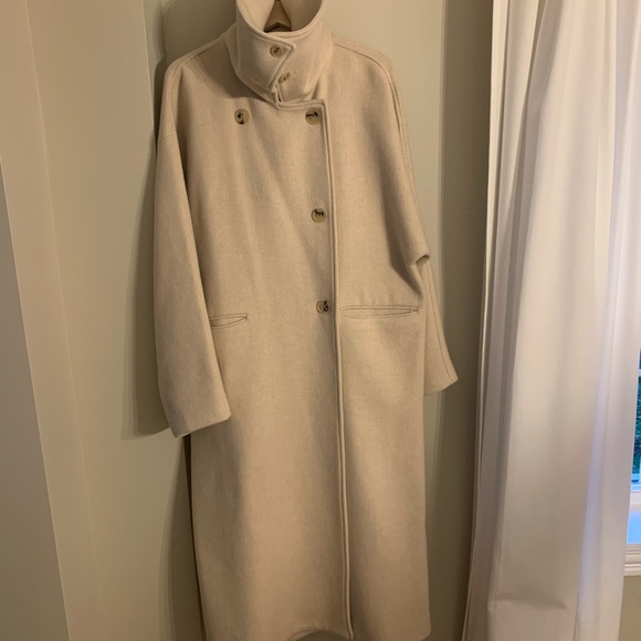 Zara wool high neck coat - Picture 4 of 12